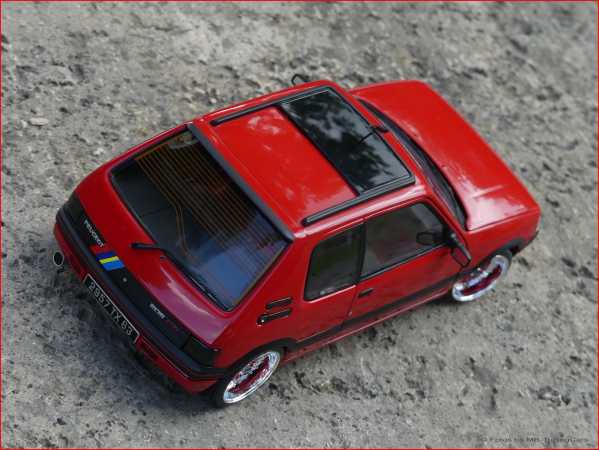 1:18 Peugeot 205 GTI 1.6 Red-Edition mit BBS RS Alufelgen = OVP